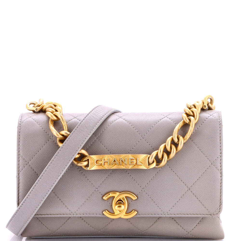 Chanel Mini Bracelet On Chain Flap Bag Quilted Caviar